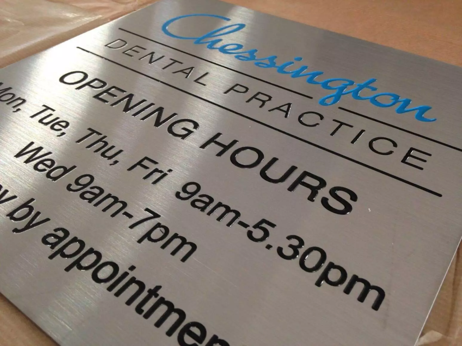 ARCHITECTURAL SIGNS