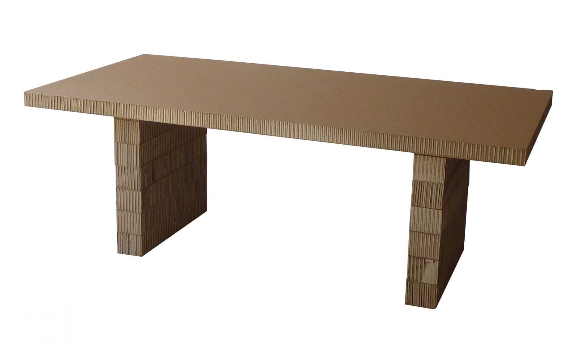 specially designed cardboard tables