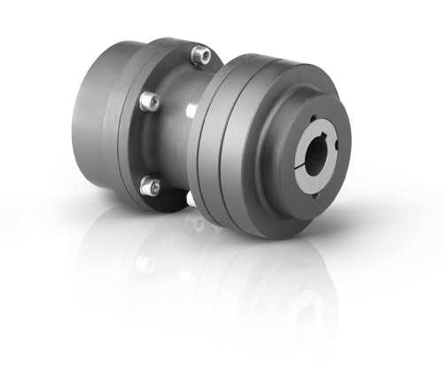 Couplings with rubber elements and spacers