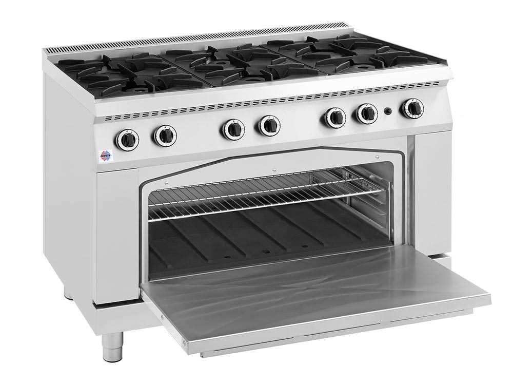 Commercial Kitchen Equipment / 6 Burners gas Cooking 