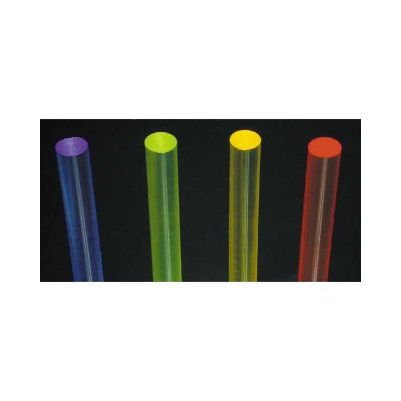 PLEXI çubuk floresan kırmızı 5 mm - 2 doğrusal metre