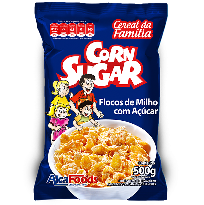 corn flakes with sugar