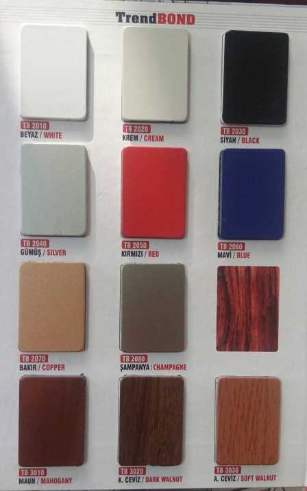 Composite Panel colors 