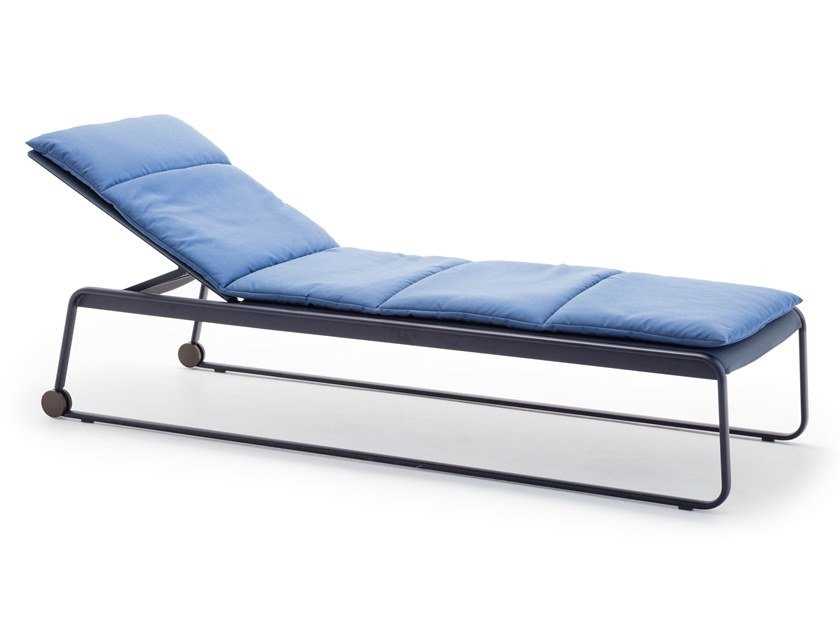 Recliner steel sun lounger