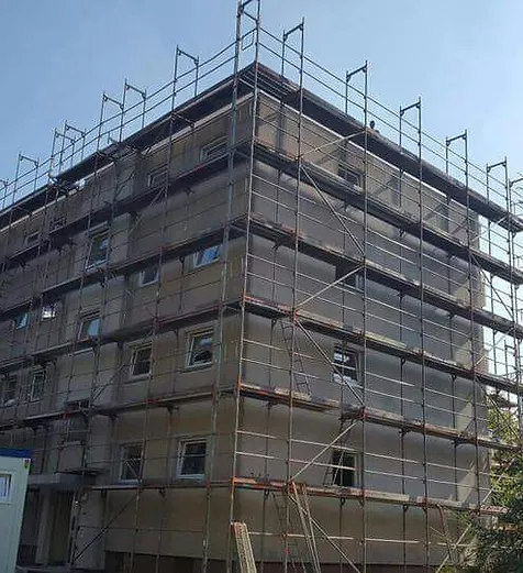 facade scaffold installation