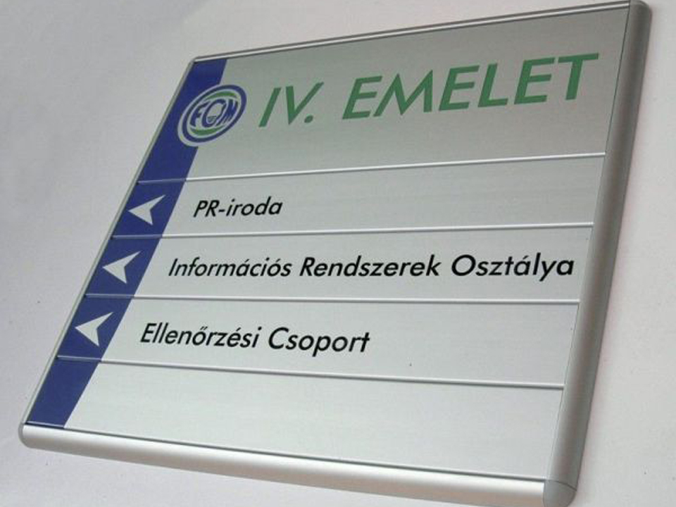 open and closed area information signs