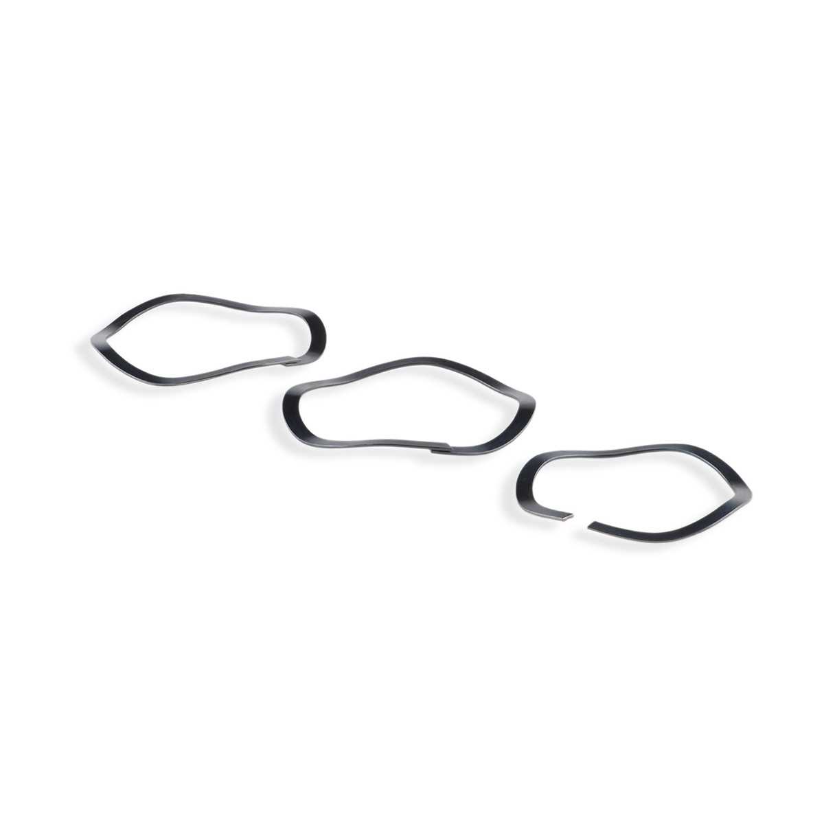 Flat wire compression spring