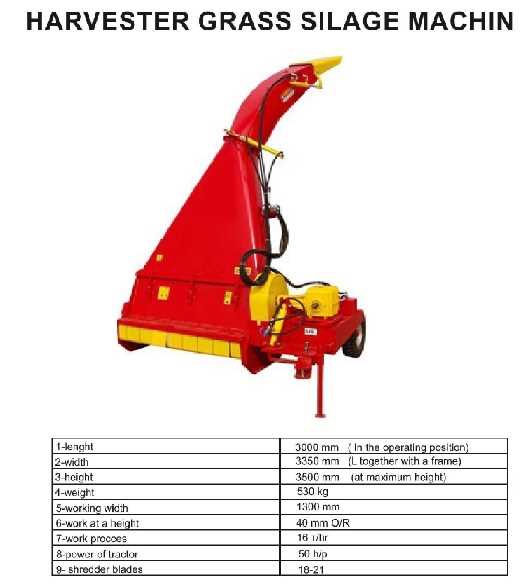 Harvester Grass Silage Machine