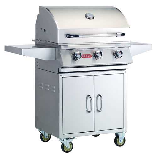 GAS BARBECUE / ON CASTERS - OUTLAW - steer