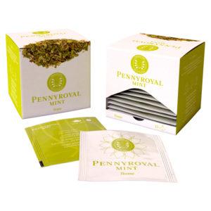 Organic mint herbal tea