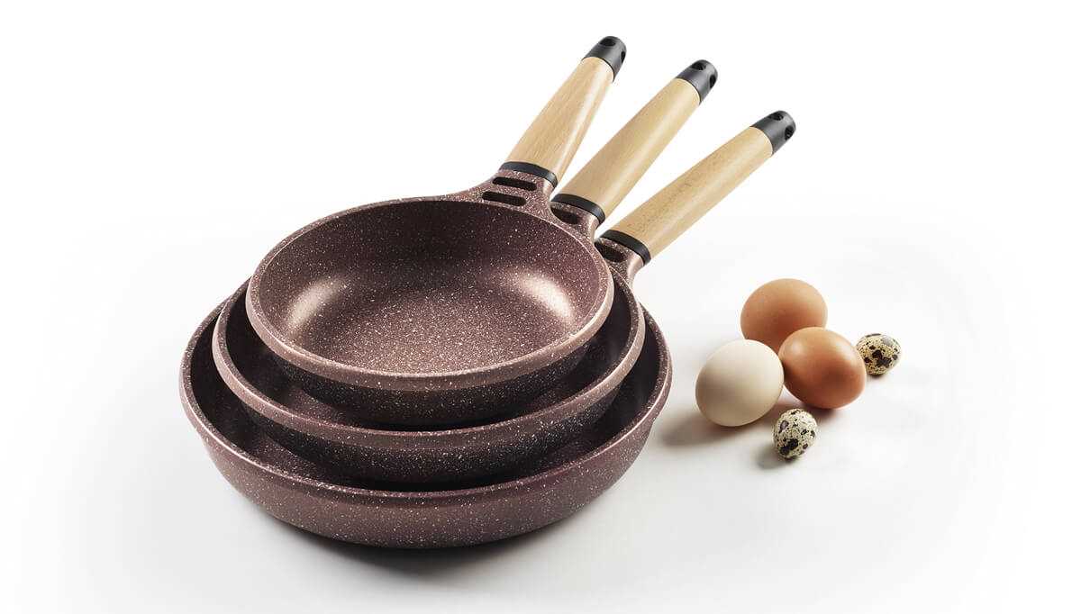 Non-Stick Frying Pans with Stone Coating
