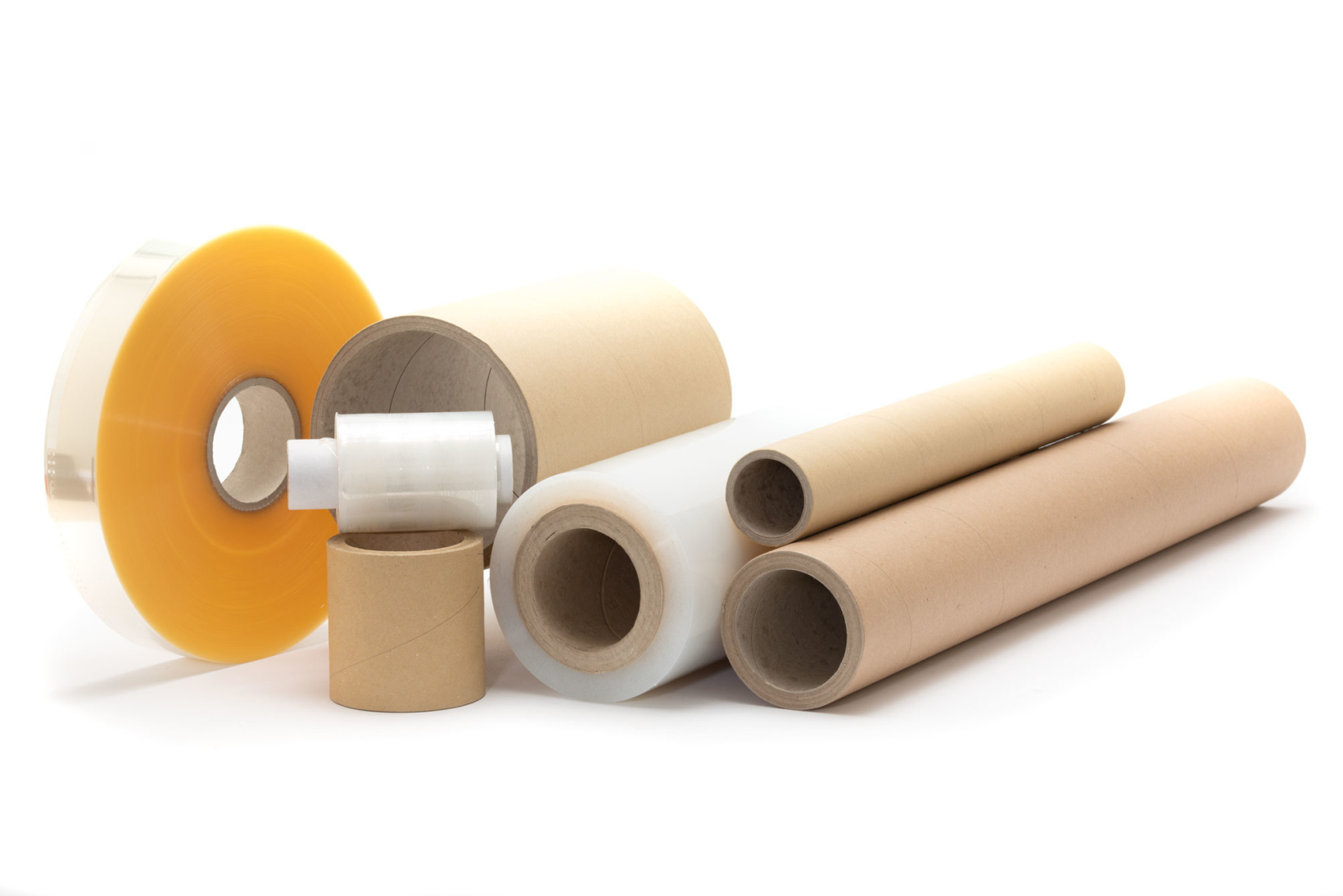 Rollos para películas, láminas, cintas y envases flexibles