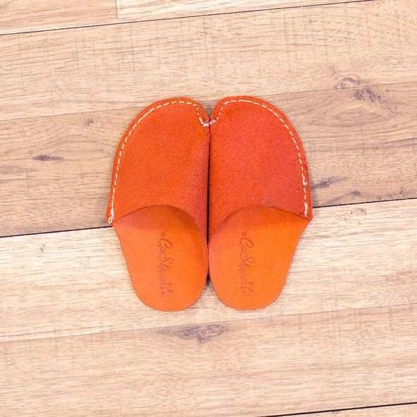 Orange CP Slippers Kids Minimalist