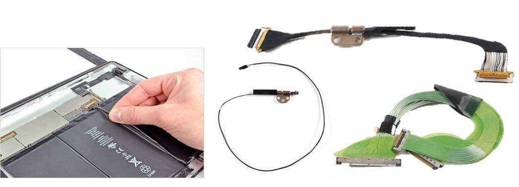 Tablet Laptop Micro Coax Cable Assemblies Applications