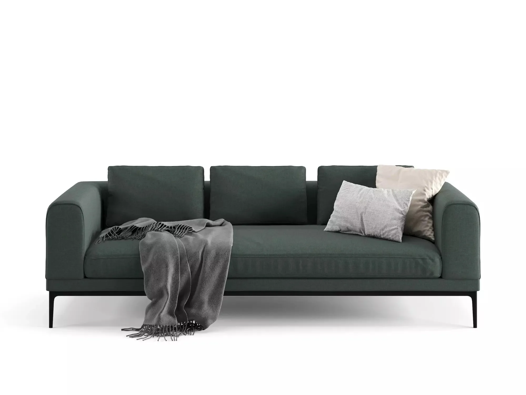 FL.OW 3 seater fabric sofa