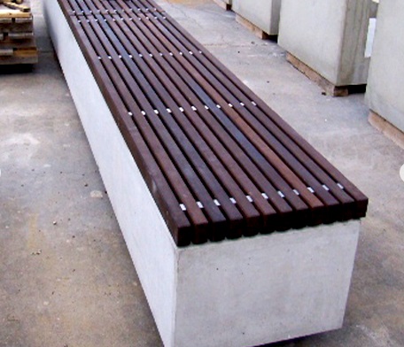Concrete sofas for park gardens