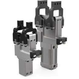 Enclosed Pneumatic Power Clamps | Dual Arm, Tolerance Compensation - 84A Series