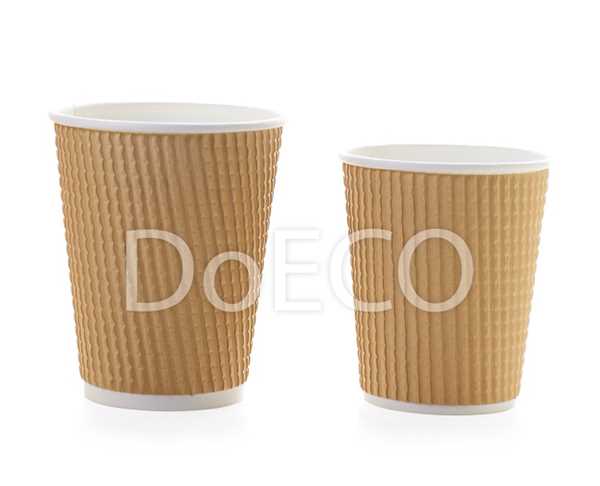 Tasses à papier serré pour les boissons chaudes