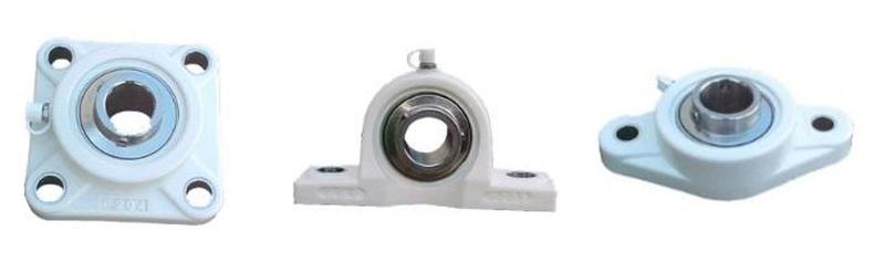 Resin bearings with stainless steel bearings