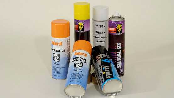 Yapıştırıcılar, aerosoller, yağlayıcılar