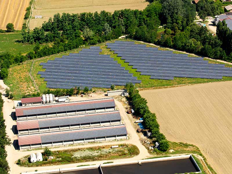 montaje de una central solar