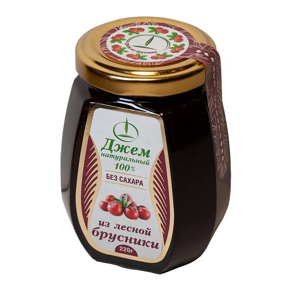 Cowbberry jam on fructose, 220 g