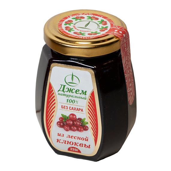 Cranberry jam on fructose, 220 g
