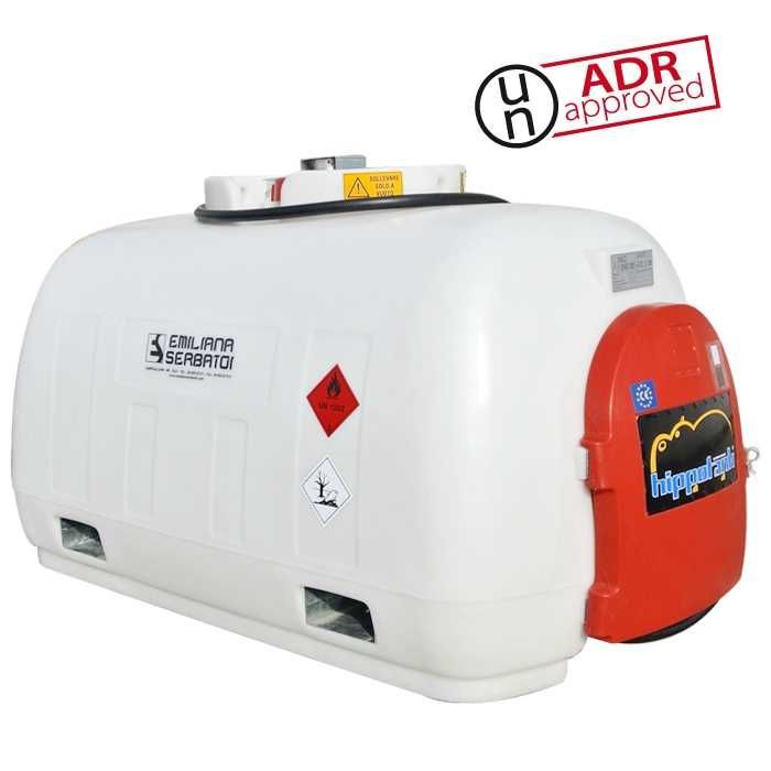 Polyethylene tank approved for Diesel fuel transporting in compliance with ADR (IBC) regulation