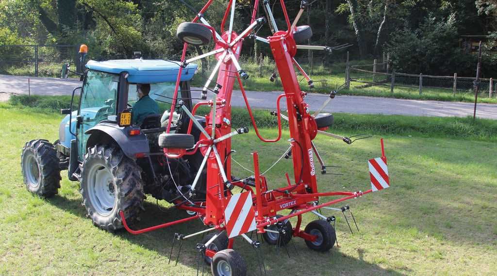 Tractor-mounted tedder / VORTEX G6V Series