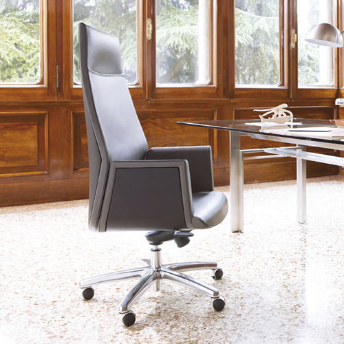 MODERN CONTEMPORARY MANAGER CHAIR / FABRIC / LEATHER / ROTATING
