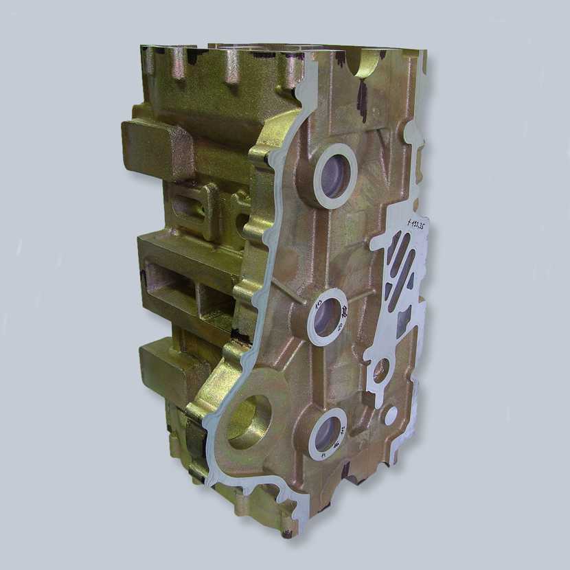 Magnesium block of aircraft engine