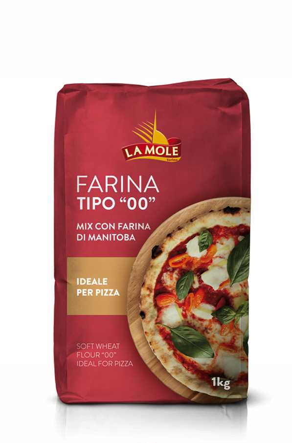 Type “00” flour mix with Manitoba flour (ideal for pizzas).