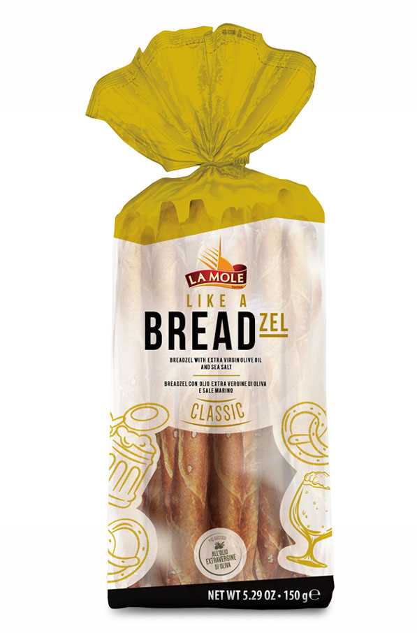 Crunchy and genuine Pretzel breadsticks