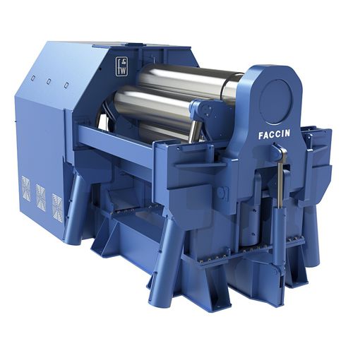 4-BALL PLATE BENDING MACHINE / ELECTRIC / TAPER / MOBILE CONTROL PANEL WITH 4HEL SERIES