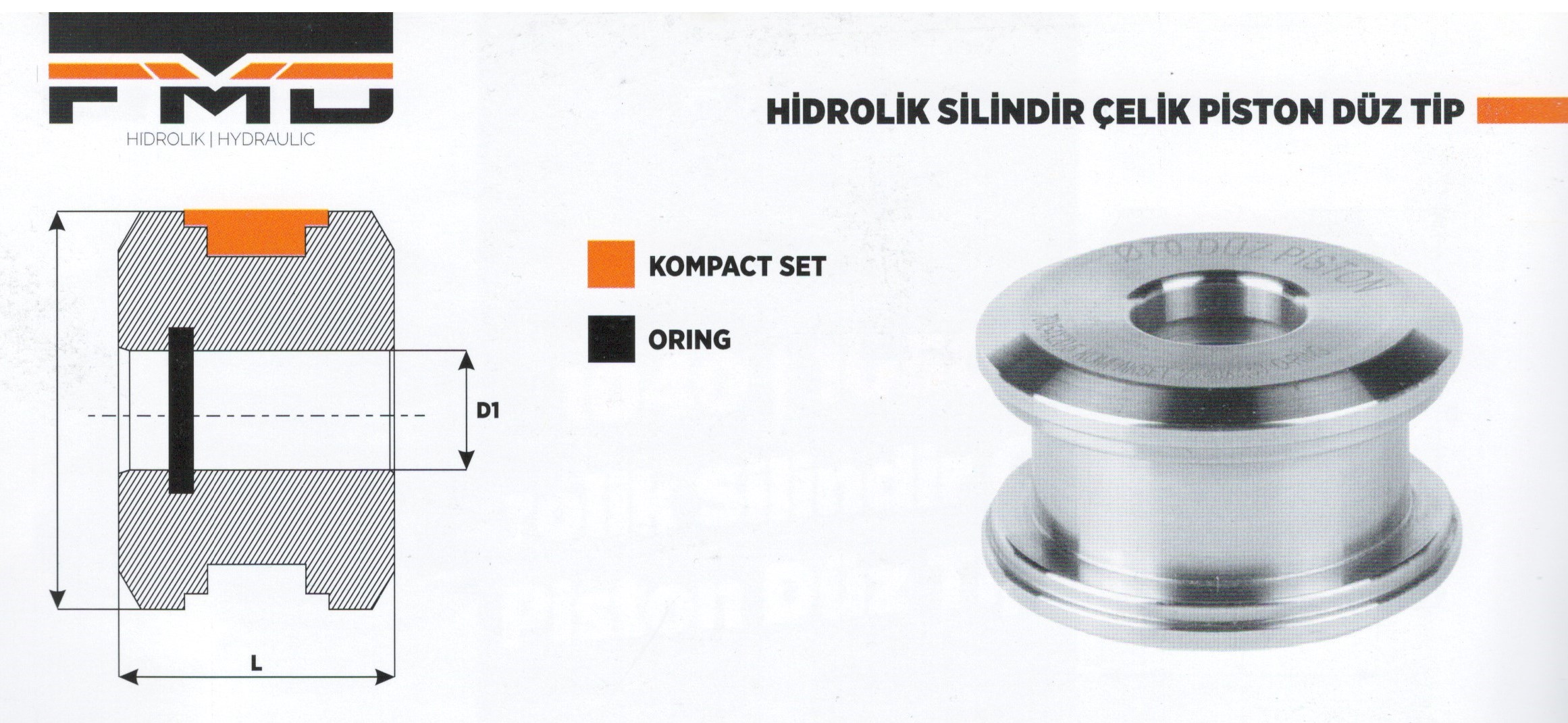 hidrolik silindir düz piston