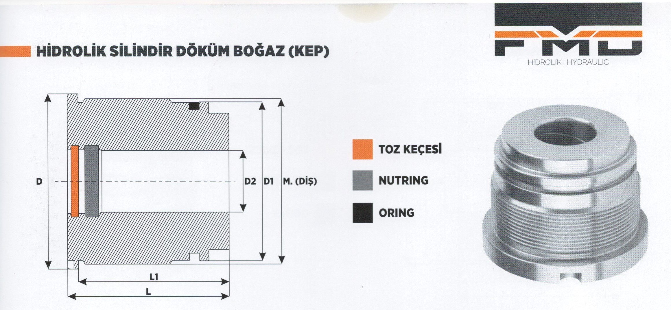 hidrolik silindir döküm boğaz 