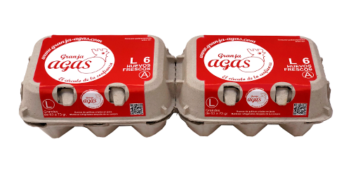 Яйца фермы Агас / картонная упаковка