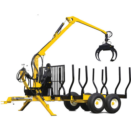 folding boom loader trailer type