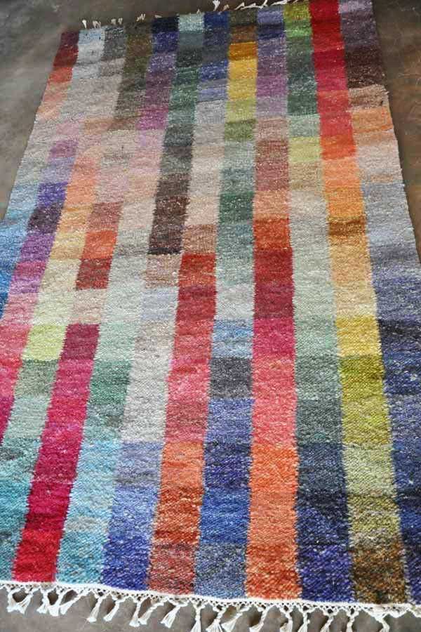 Carpet colourful blocks / hand made carpets