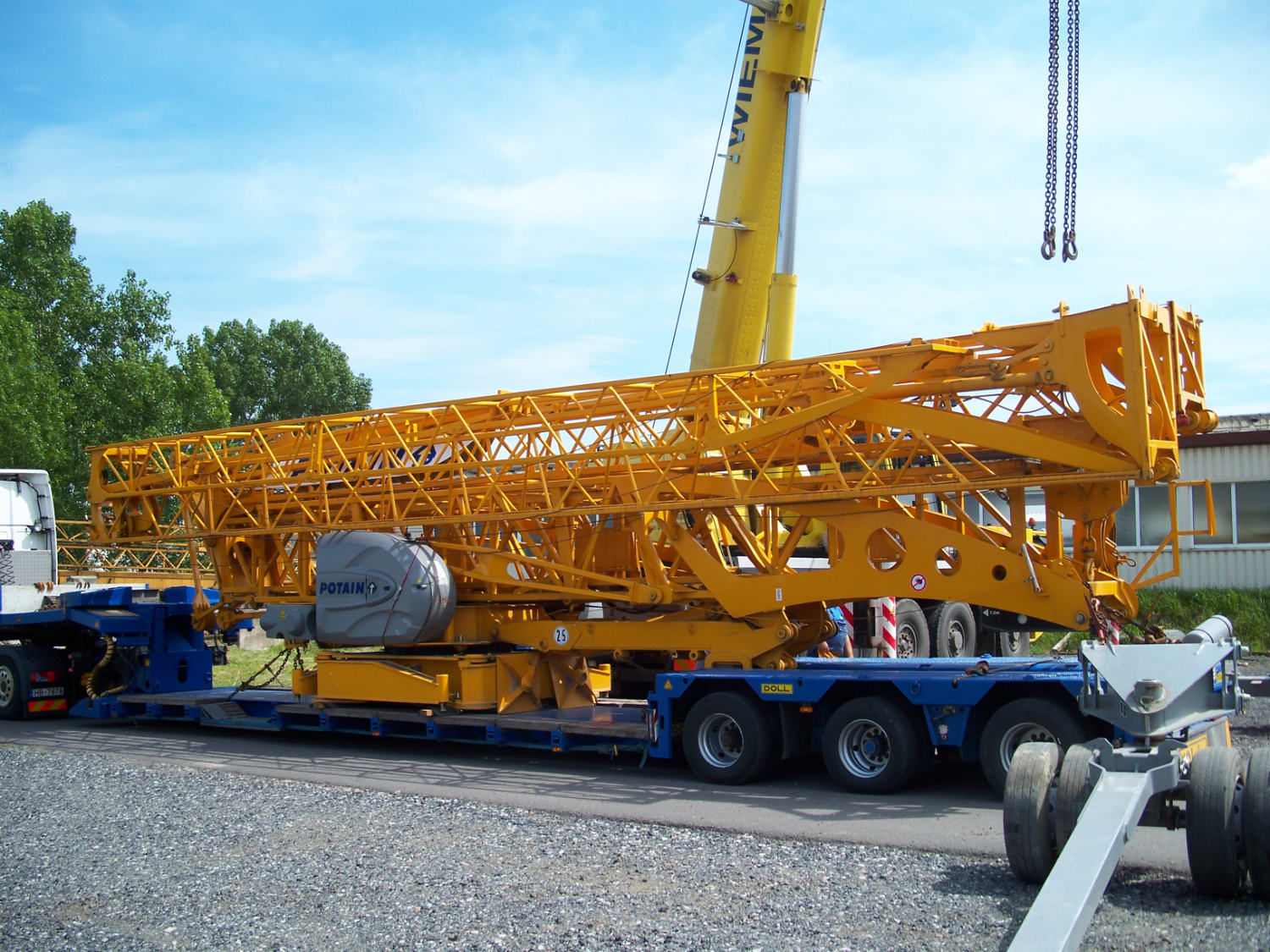 Assemblage de la grue à tour