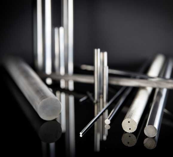 Carbide round rods as full rod or fixed length - machining