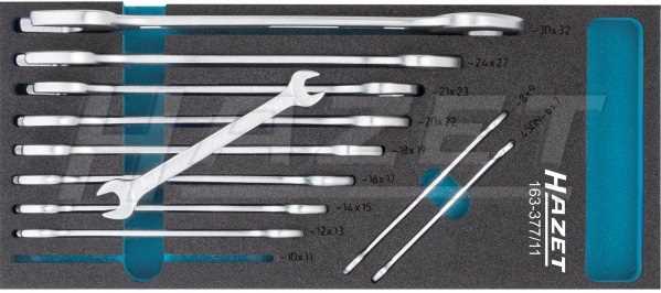 Double open-end wrench set