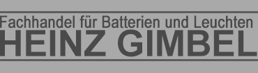 HEINZ GIMBEL FACHHANDEL FÜR BATTERIEN UND LEUCHTEN VARTA