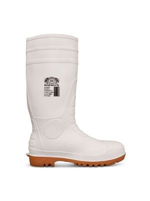 White safety rubber boots