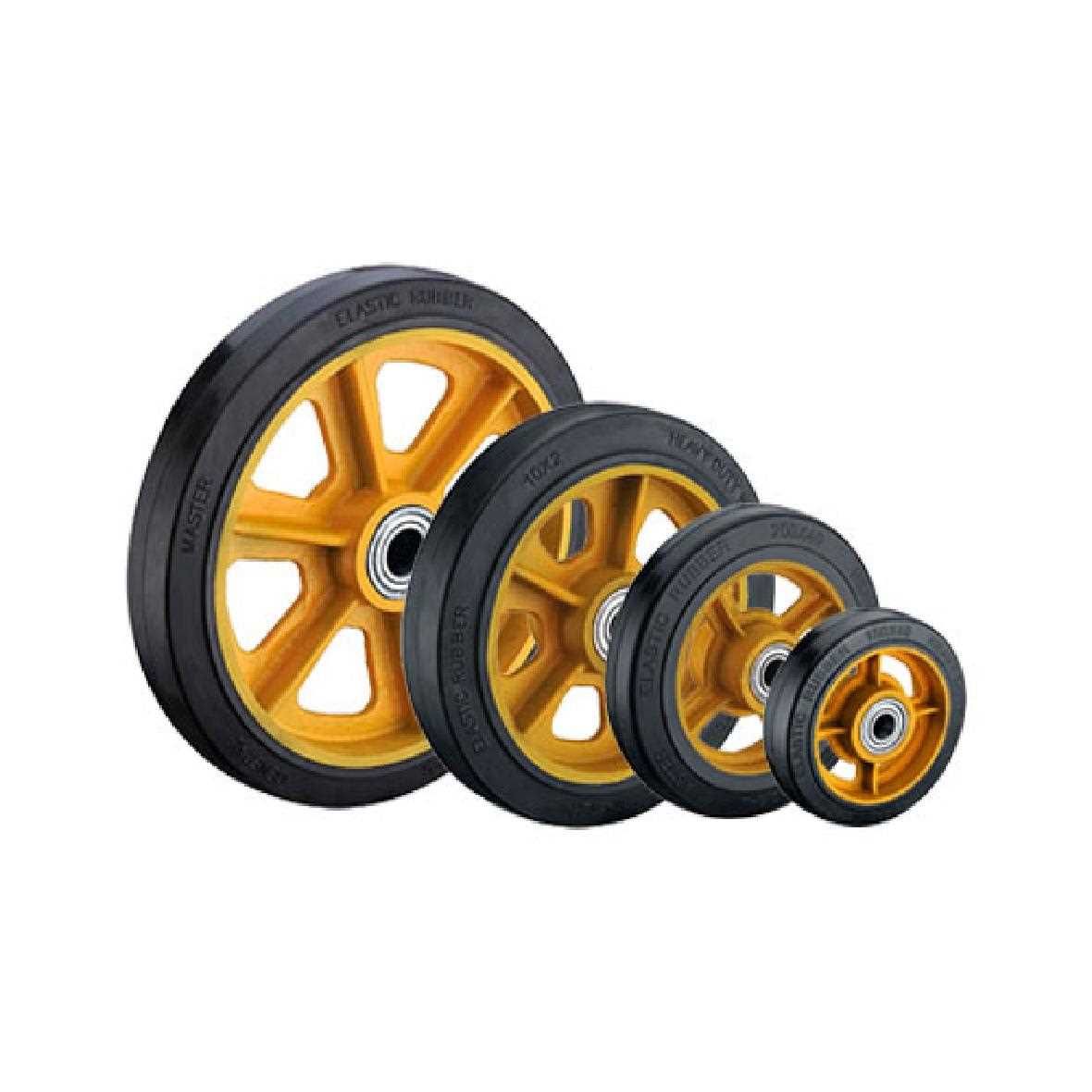 Черные стандартные резиновые колеса
