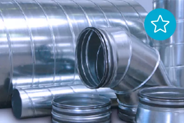 Spiral katlanmis borular ve kaliplanmis parcalar