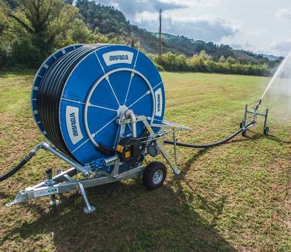 Hose reel machines Turbocar for irrigation with turntable series Active