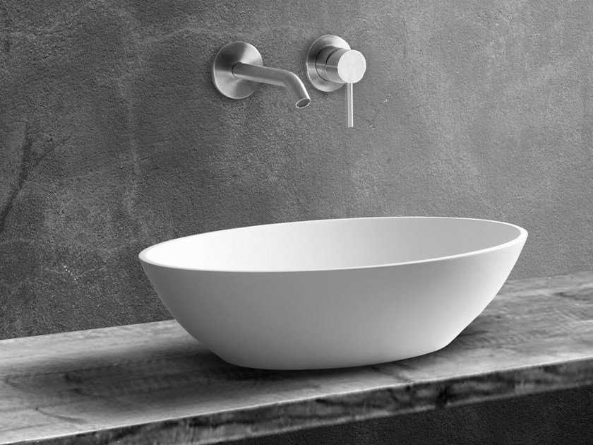 Countertop oval washbasin