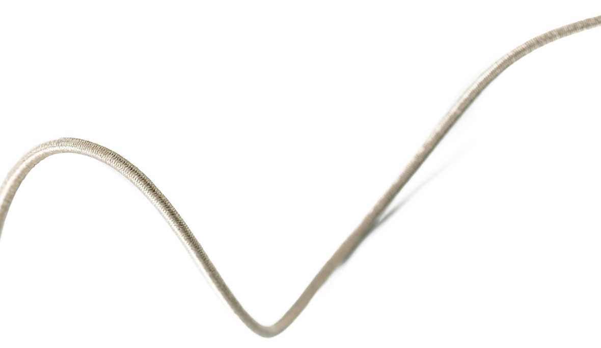 Örgülü elastik Kordon, deve, 3 mm
