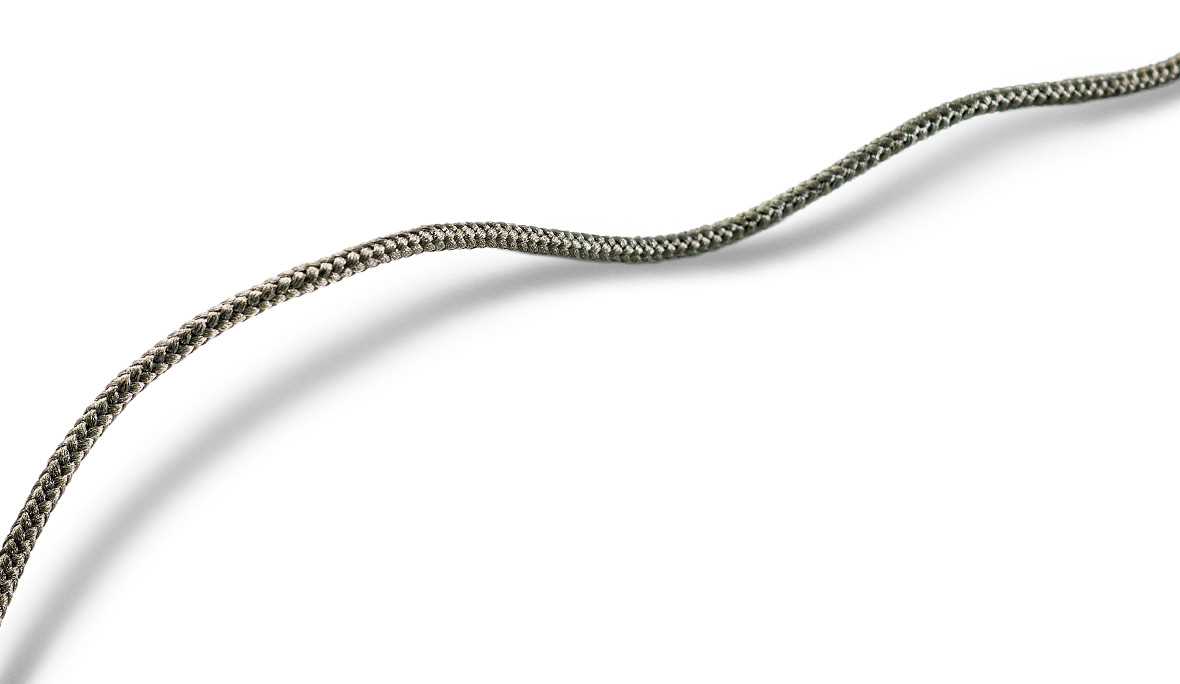 Örgülü kordon, zeytin, 2.1 mm